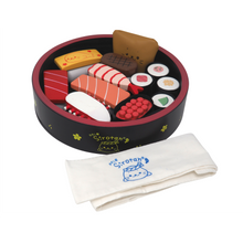 Load image into Gallery viewer, cute wooden sushi set tiny sponge