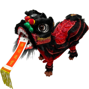 Lion Dance Marionette Puppet - Black/Red