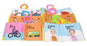 Chinese Bilingual Soft Crinkle Baby Book Set (6 Books)