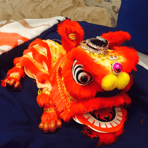 Lion Dance Marionette Puppet - Red
