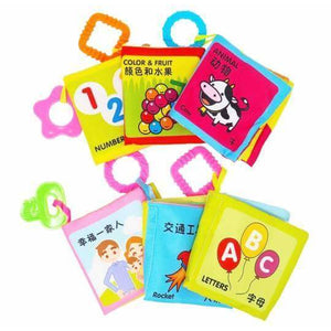 Chinese Bilingual Soft Crinkle Baby Book Set (6 Books)